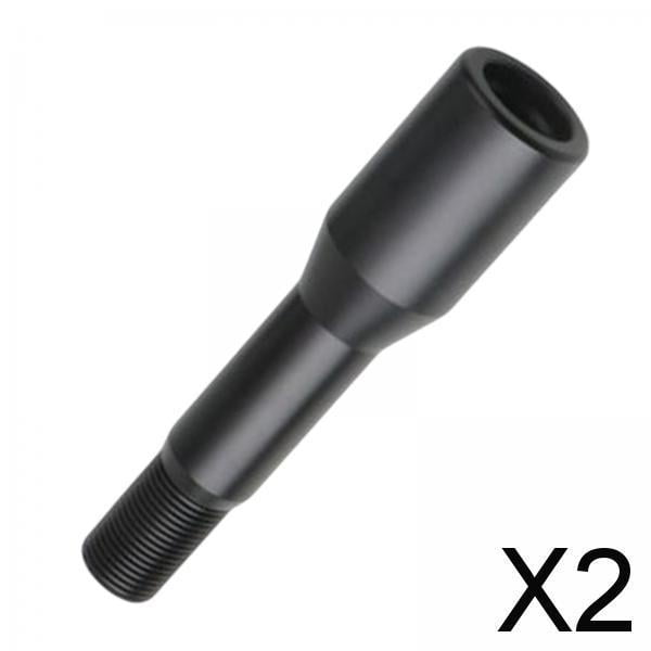 Paquete de 2 Extensores de Perilla de Palanca de Cambios Ajustable Negro Sharpla