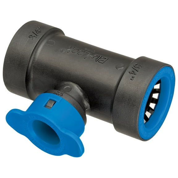 Hydro-Rain Blu-Lock x Blu-Lock Swing Tee-Size:3/4" Blu-Lock x 1/2" BL Swing