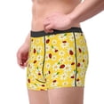 thumbnail image 2 of Fuzoiu Chamomile And Ladybug Print Men's Ultra Breathable Underwear,No Riding Up Boxer Briefs with ComfortFlexible Waistband-Small, 2 of 5