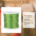 thumbnail image 2 of Uxcell Metallic Tinsel Cord Rope, Cord Wrapping Ribbon Non-Stretchy Strings for Gift Thread Ornament Craft Making Fruit Green, 2 of 7