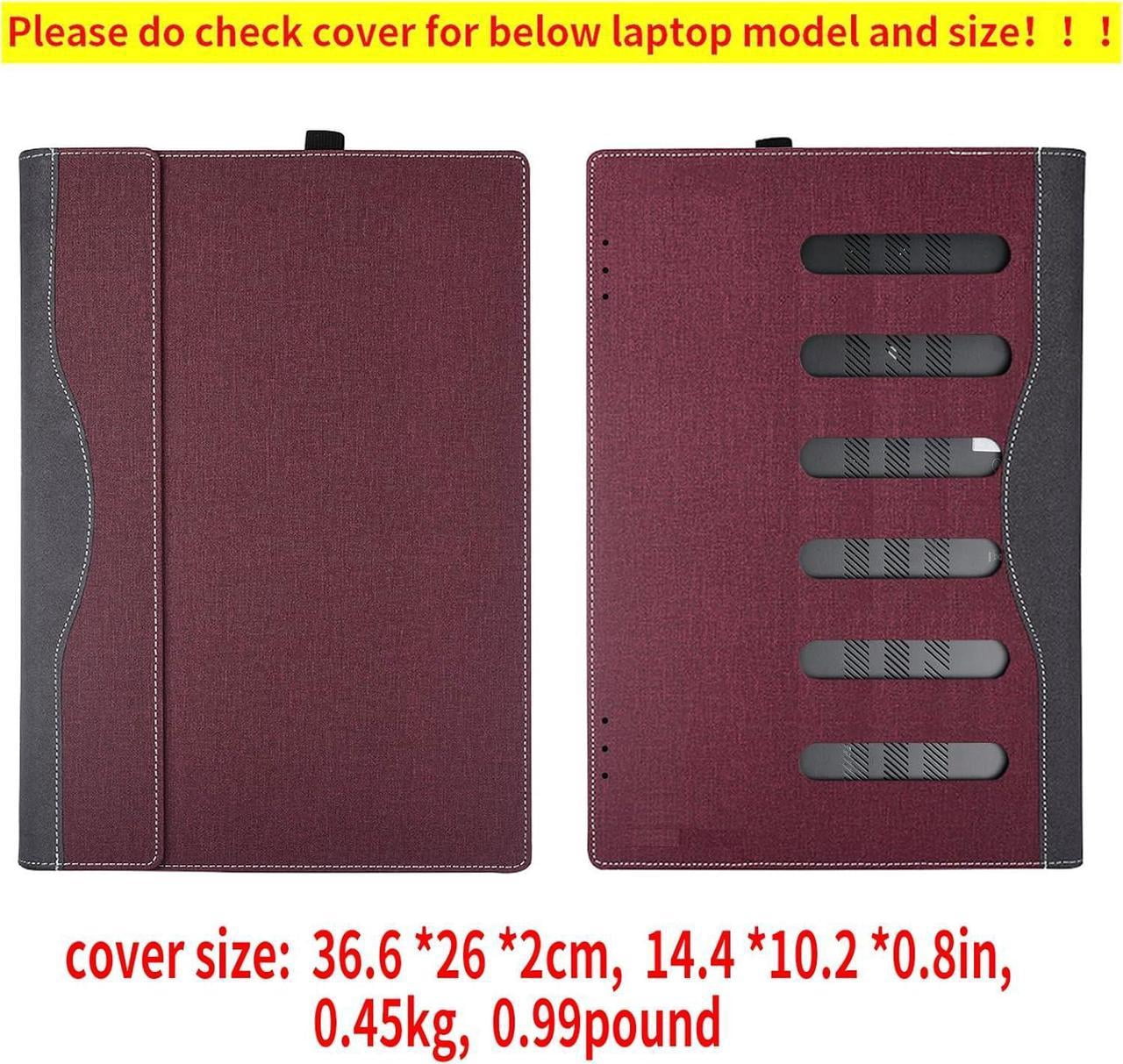 Protective Case Cover for 16" Hp Pavilion Book Pro 16-ab 16t-ab Pavilion Book Plus 16-ag 16-af Pavilion Laptop 16-af 16t-af Detachable Notebook Sleeve Computer Bag with Pencil Holder