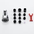 thumbnail image 6 of Kitchen Faucet Sprayer Head Replacement - Pull Down Faucet Spray Head with 15 Adapters, Pull Out Faucet Sprayer Nozzle, 3 Function Kitchen Tap Spray Spout Part Connector, Chrome, 6 of 9