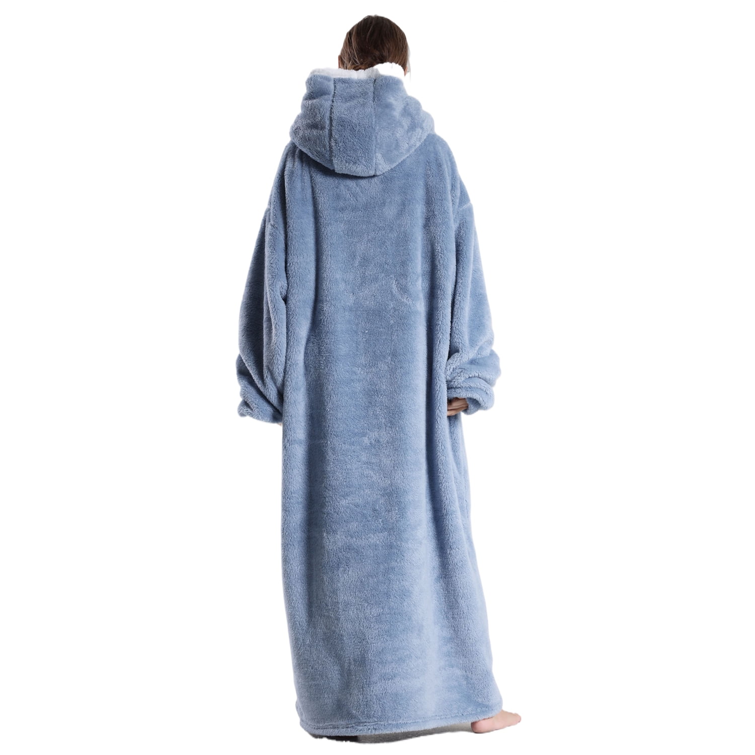 Wearable Blanket Hoodie for Women Men Adult Oversized Hooded Blanket Cozy Sweater Super Soft Comfortable Wearable Blanket with Sleeves Hoodie Sweatshirt with Pockets