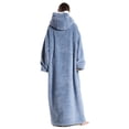 thumbnail image 5 of Wearable Blanket Hoodie for Women Men Adult Oversized Hooded Blanket Cozy Sweater Super Soft Comfortable Wearable Blanket with Sleeves Hoodie Sweatshirt with Pockets, 5 of 6