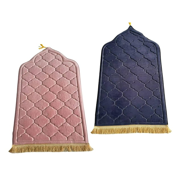 Alfombra de Piso Gloria Alfombra de Oración Portátil 2 Piezas Rosado