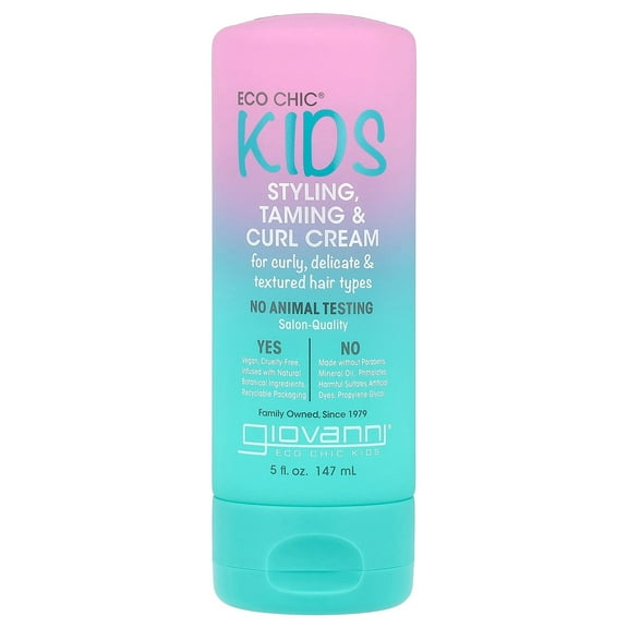 Giovanni Eco Chic® Kids, Styling, Taming & Curl Cream, 5 fl oz (147 ml)