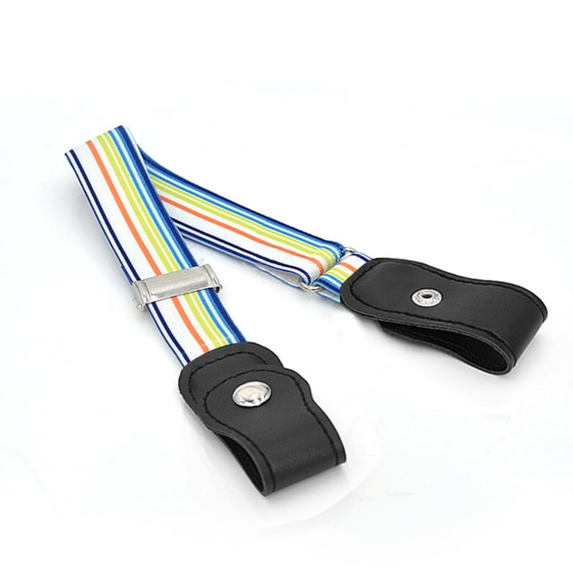 Sonducket Cinturón sin hebilla Suministros de armario para niños Niñas a cuadros morados y negros Cinturones tipo 1 Sonducket AP008680-14