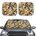 thumbnail image 2 of Gaeub Mushrooms Honeycomb Foldable Auto Sun Blocker Visor, Sunshade for Car Front Window, Keeps Your Vehicle Cool - Medium, 2 of 7