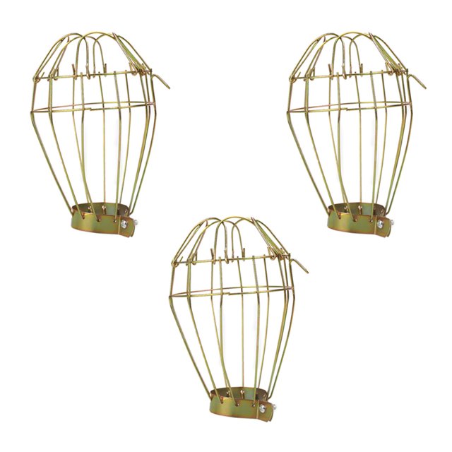Golden Iron Reptile Heater Guard for Pet Use with HighQuality Material and Efficient Heat Dissipation 3Pcs
