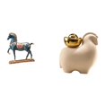 thumbnail image 1 of Figura de caballo,Figura de caballo Escultura animal coleccionable,Adorno de centro de mesa con estatua de caballo de resina,Mini estatua de animal,Mini estatua de animal para decoración del, 1 of 8