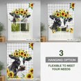 thumbnail image 3 of Tie Up Curtains for Windows Yellow Sunflower Cow Valance Adjustable Balloon Curtain Farm Animal Grey Buffalo Plaid Tie Up Shades for Kitchen Living Room Bedroom Privacy Curtain Drape 34x45 Inch, 3 of 9