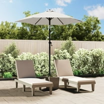 vidaXL Garden Umbrella Sand white and dark gray