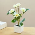 thumbnail image 7 of Artificial Flowers in Vase Flower Arrangement Fake Rose Peony Hydrangea Flower Centerpieces for Table Living Room - Potted Flowers, 7 of 7