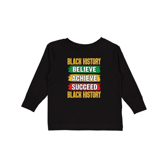 Inktastic Inspirational Political Black History Month Boys or Girls Long Sleeve Toddler T-Shirt