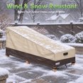 thumbnail image 2 of MR. COVER Waterproof Patio Chaise Lounge Cover, 600D Heavy Duty Outdoor Lounge Chair Covers, UV Resistant Patio Furniture Covers,86"L x 34"W x 34"H, 2 Pack, Brown & Khaki, 2 of 10