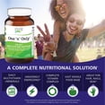thumbnail image 2 of One N Only Multivitamin - One a Day Whole Food Supplement with Superfoods, Minerals, Enzymes, Vitamin D, D3, B12, Biotin by Pure Essence - 60 Tablets, 2 of 5