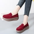 thumbnail image 5 of Wensltd Wedge Heel Shoes for Women Fashionable and Comfortable Solid Color Round Toe Casual Soft Soled Shoes, 5 of 9