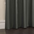 thumbnail image 2 of Mainstays Faux Silk 84" Drapery Grommet Window Curtains Panel, Charcoal, 2 of 7