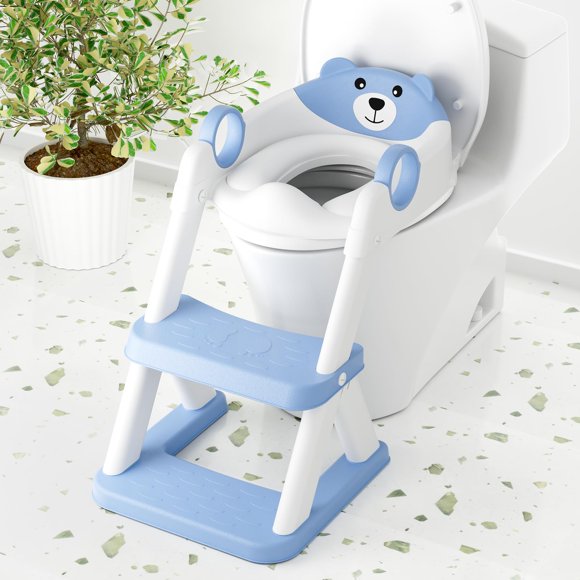 Asiento de inodoro COOSEYA para niños pequeños 2 en 1