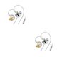 thumbnail image 4 of Auriculares con cable Matsuzay deportivos Accesorios para juegos Plata/Con Micrófono 2piezas, 4 of 6