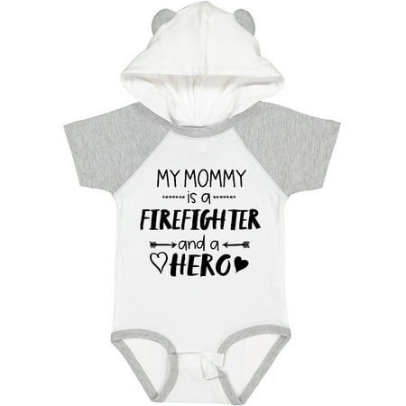 

Inktastic My Mommy is a Firefighter and a Hero Gift Baby Boy or Baby Girl Bodysuit