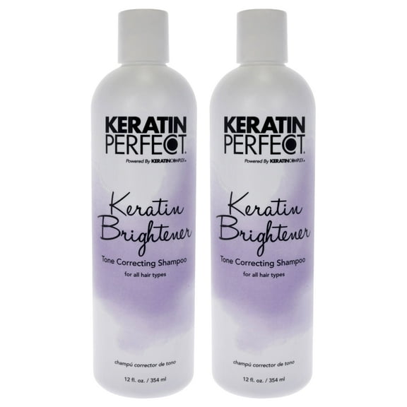 Keratin Perfect Brightener Shampoo, Purple Shampoo, 2 pc