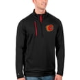 thumbnail image 2 of Men's Antigua Black/Red Calgary Flames Generation Quarter-Zip Pullover Jacket, 2 of 2