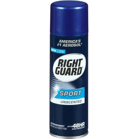 Glass Spray Guard - 6 Pack - Right Guard Sport Anti-Perspirant Deodorant Spray Unscented 6 oz