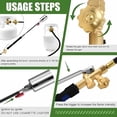 thumbnail image 7 of HIBIBUD 2026 New Propane Torch Weed Burner Kit,High Output Portable Propane Torch Gun Weed Burner 15.7In Hose with Push Button Igniter for Weeds,Garden (Nozzle Diameter: 1.2M Tube), 7 of 7
