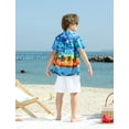 thumbnail image 5 of Aideaone Boys Hawaiian Shirt Kids Tropical Luau 3D Print Button Down Shirts for 7-14 Years, 5 of 6