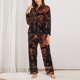 thumbnail image 2 of Balery Dark Skull King Throne Conjunto de Pijama con Estampado para Mujer, Conjunto de Dos Piezas con Manga Larga, Ropa de Dormir Suave con Bolsillos, Pijamas Cómodos-X-Large, 2 of 7