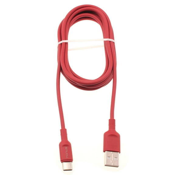Red 6ft USB-C Cable for Nokia G400 5G Phone - Charger Cord Power Wire Type-C Fast Charge Sync V4D Compatible With Nokia G400 5G Model