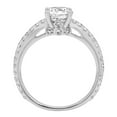 thumbnail image 6 of 1.51 ct Brilliant Round Cut Real Genuine Natural Diamond VS1-VS2 J-K 14K White Gold Promise Wedding Statement Engagement Designer Ring size 3.5, 6 of 7