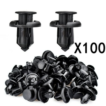 

GLFILL 100X Plastic Nylon Rivet Fastener Bumper Clip Retainer Screw Fender for Honda