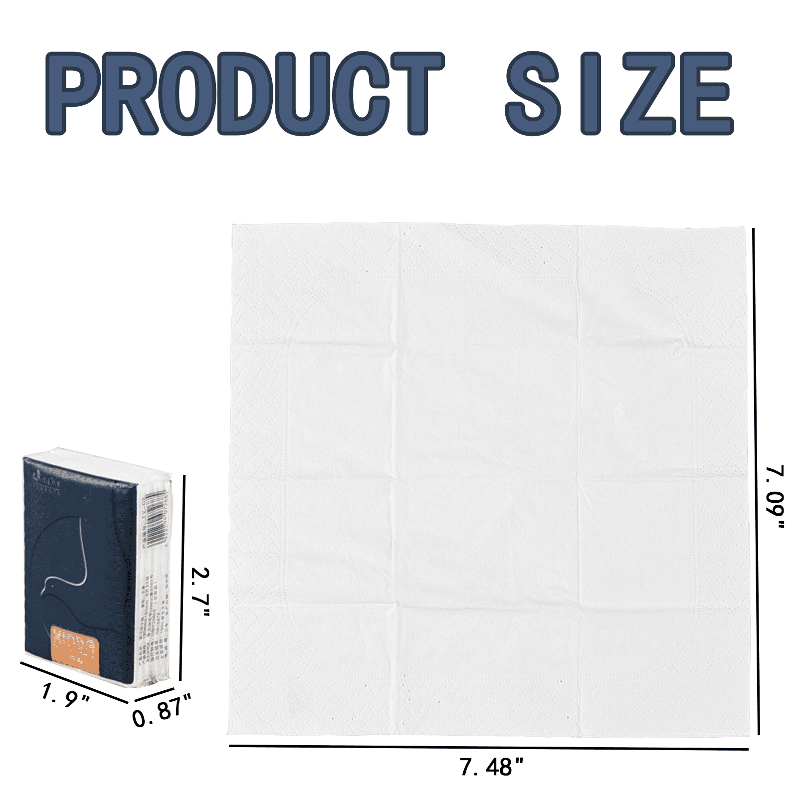 Yesdate 4-Ply Mini Travel Size Tissue, Facial Tissues Pack, Bulk (480 Packs), 6 Tissues Per Pack (2880 Tissues Total)