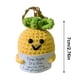 thumbnail image 4 of Lindo Llavero Tejido A Mano Apoyo Emocional Muñeca Punto (piña), 4 of 4