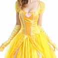 thumbnail image 2 of Disfraz de Halloween, vestido de princesa Bella, vestido de campana de anime de La Bella y la Bestia para adultos, espectáculo de cosplay, 2 of 5