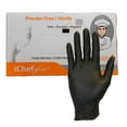 thumbnail image 1 of Guantes de Nitrilo Ichef Negro sin Polvo XL para Manipulación de Alimentos, 1 of 4