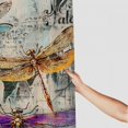 thumbnail image 3 of Patifu Dragonflies World Map Art Nouveau Shower Curtain Set with Hooks, Chic Modern Bathroom Decor, 100% Polyester Fabric, Waterproof, Vibrant HD Print 60"x72, 3 of 7