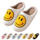 thumbnail image 1 of Zapatillas Coundymer Smile Face, retro, de felpa suave para mujer, 1 of 7