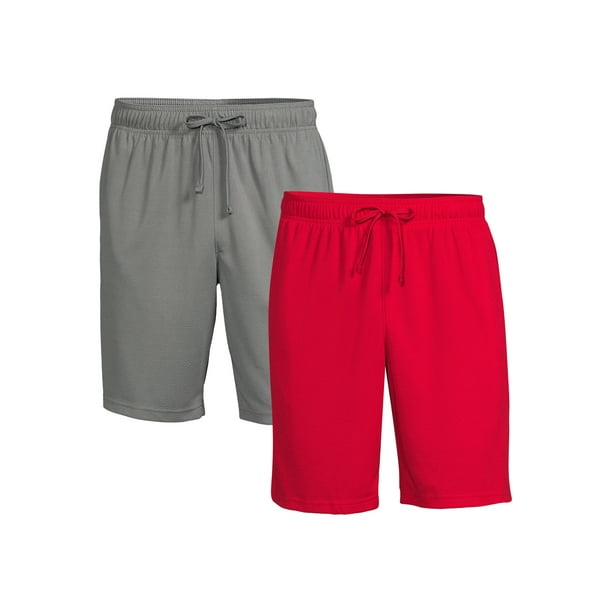 Athletic Works Men's and Big Men's Active Shorts Set, 2Pack, Sizes S