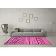 thumbnail image 3 of Ahgly Company Indoor Square Abstract Pink Modern Area Rugs, 4' Square, 3 of 4