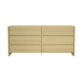 thumbnail image 1 of Linda Commode Moderne Double Grand de 72 Pouces en Chêne Naturel (6 Tiroirs), 1 of 7
