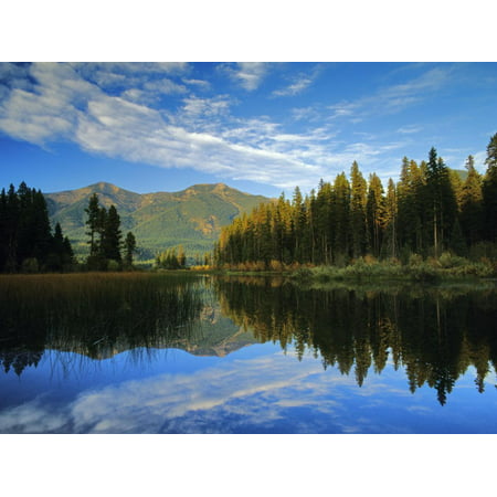Holland Lake in the Swan Valley of Montana, USA Print Wall Art By Chuck