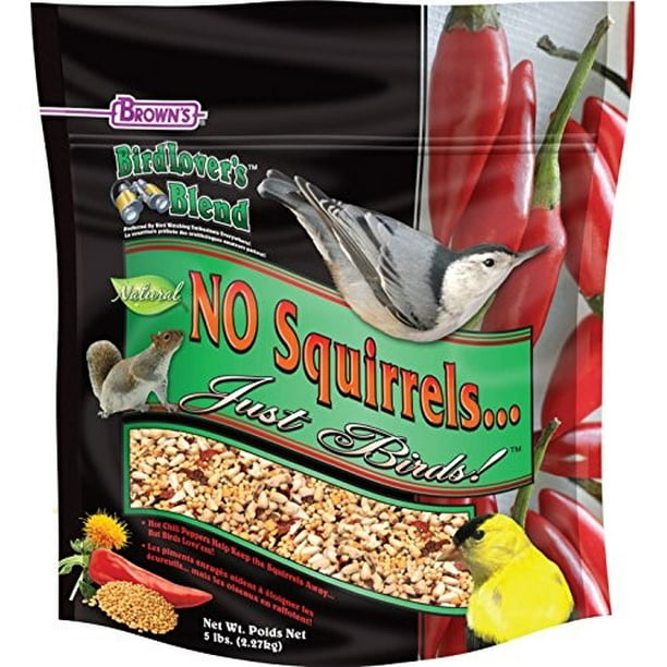 Brown's Bird Lover's Blend No Squirrels Just Birds Bird Food, 5 Lb