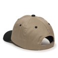 thumbnail image 6 of Outdoor Cap GL-271 Mid to Low Profile Basic Cotton Twill-Khaki/Black-Adult, 6 of 8
