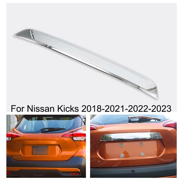 Car Chrome Rear Upper Rear Trunk Lid Cover Trim fit for Nissan Kicks 2018-2023