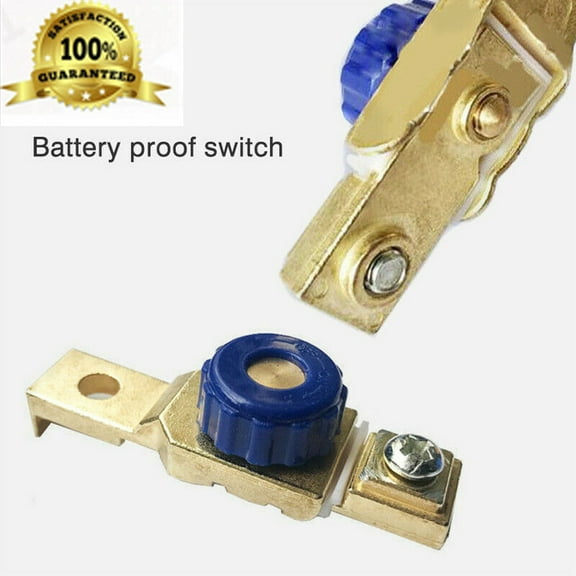 Battery Disconnect Switch Alloy 80A Cut Off Terminal | Anti-Leakage Power Isolator for Car Motorcycle | Model 04050021 | Mounts to Battery Cathode | 6.3x2x2.3cm | 1 Piece