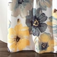 thumbnail image 4 of Leah Floral Shower Curtain, 72" W x 72" L, Yellow & Gray - Pretty Yellow Shower Curtain - Spring Decor - Colorful Blooming Flowers - Country Cottage & Farmhouse Bathroom Decor, 4 of 4
