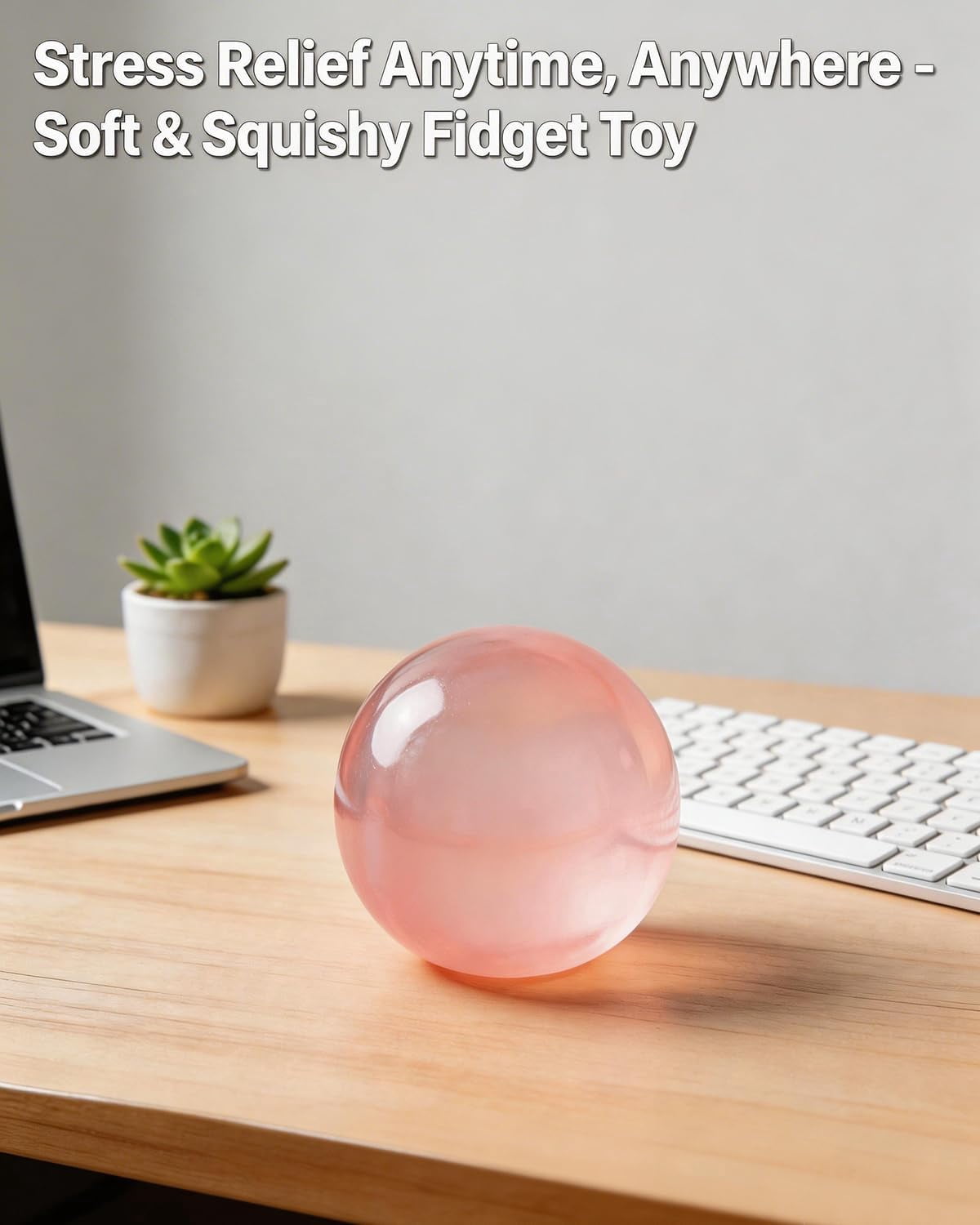 Coconut Oil Squishy - 2026 New Coconut Oil Stress Ball, Slow Rising Squishy, Portable Odorless, Non-Sticky, Easy to Clean, Improving Focus, Or Easing Tension During Study, Work, Or Relaxation